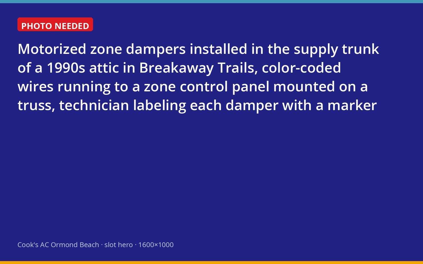 Zone dampers and control panel installed in the attic of a Breakaway Trails home