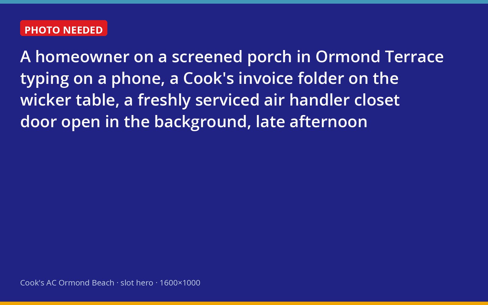 Ormond Beach homeowner writing a review on a phone after a Cook's service visit